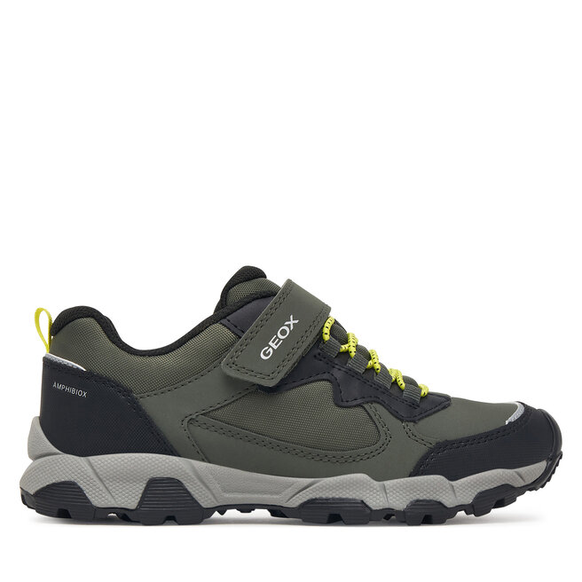 Sneakersy Geox J Magnetar Boy B Abx J463ZB 050FU C0914 D Zielony ciemny - dziewczęce