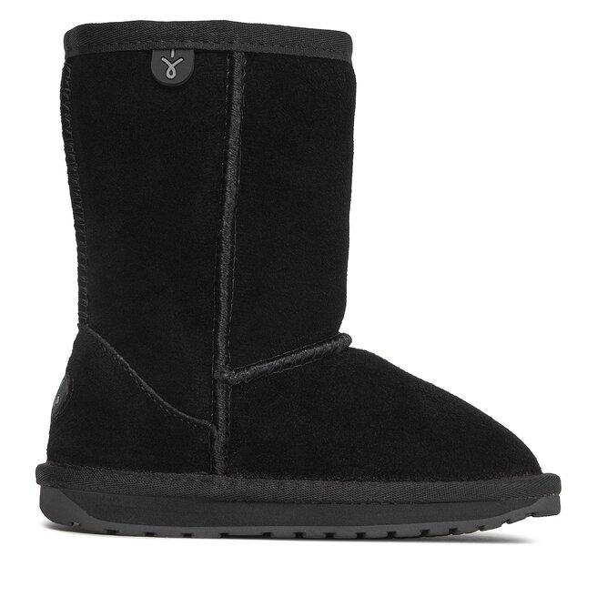 Śniegowce EMU Australia Wallaby Lo Kids K10102 Czarny - chłopięce