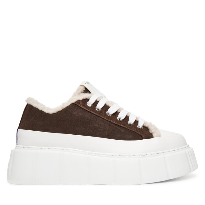 Trampki Inuikii Matilda Curly 1001.001.0381 Brązowy - kobiece