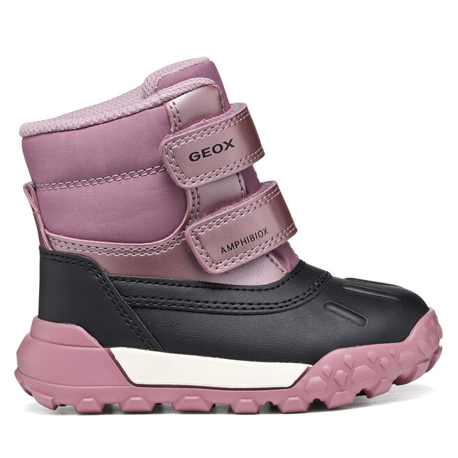 Śniegowce Geox B Trekkyup Girl B Abx B566MC 0NFFU C8006 S Różowy - dziewczęce