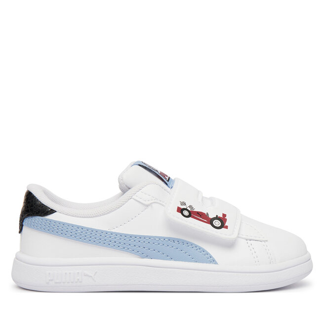 Sneakersy Puma Puma Smash 3.0 Racing Crew V 408386 01 Biały - chłopięce