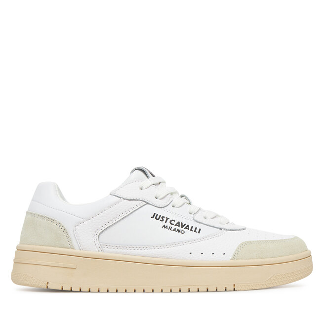 Sneakersy Just Cavalli 78QA3SM8 ZPA90 Biały - męskie