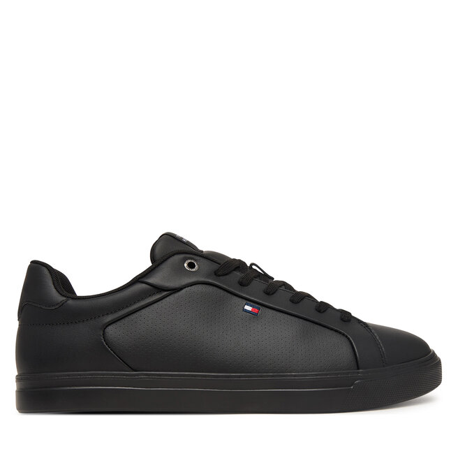 Sneakersy Tommy Hilfiger Lightweight Pinperf Lth Sneaker FM0FM05981 Czarny - męskie