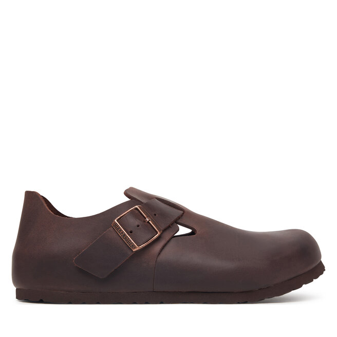 Półbuty Birkenstock London 166531 Brązowy ciemny - męskie