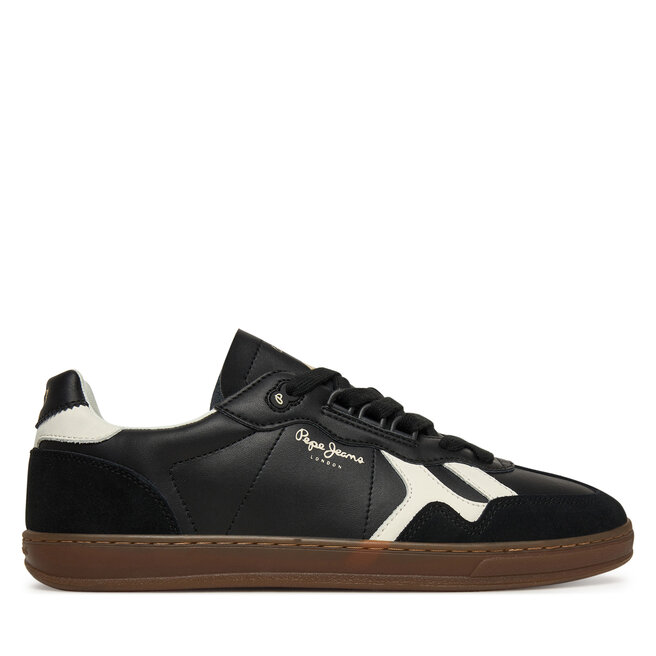 Sneakersy Pepe Jeans Ball Zero M PMS000010 Czarny - męskie