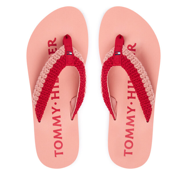 Japonki Tommy Hilfiger CROCHET SUMMER SANDA FW0FW09417 Różowy -