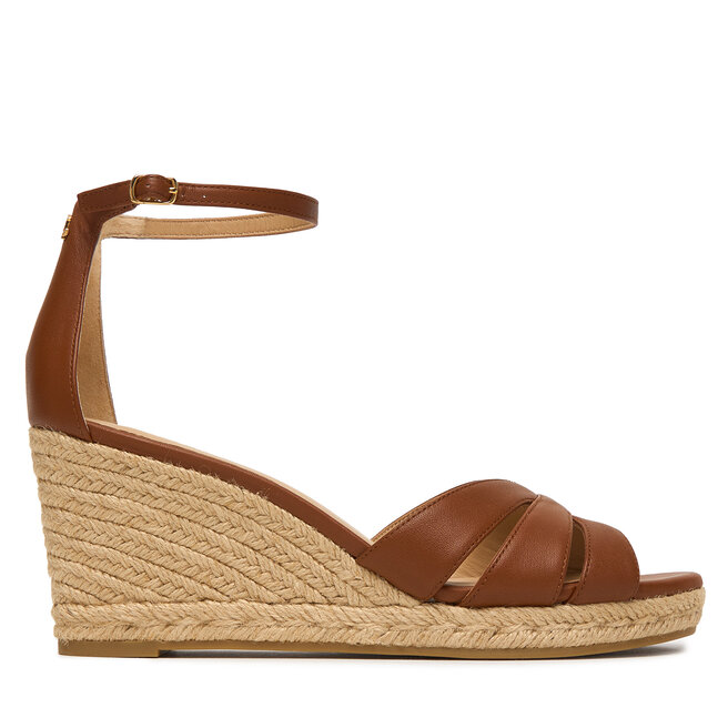 Espadryle LAUREN RALPH LAUREN Nellie 802P04433002 Brązowy - kobiece