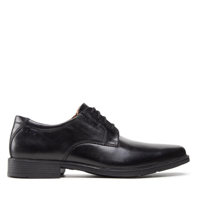 Półbuty Clarks Tilden Plain 261103507 Czarny - męskie