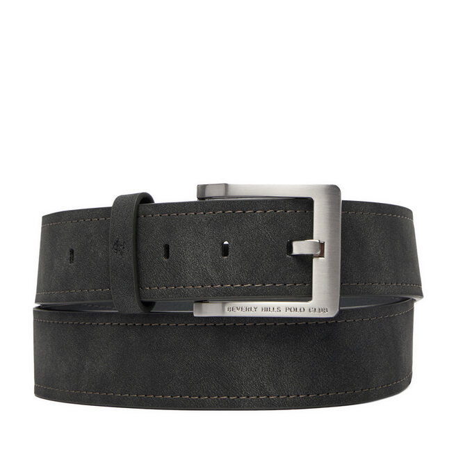 Pasek Beverly Hills Polo Club CEO-BHPC-M2-010-AW26 Szary ciemny -