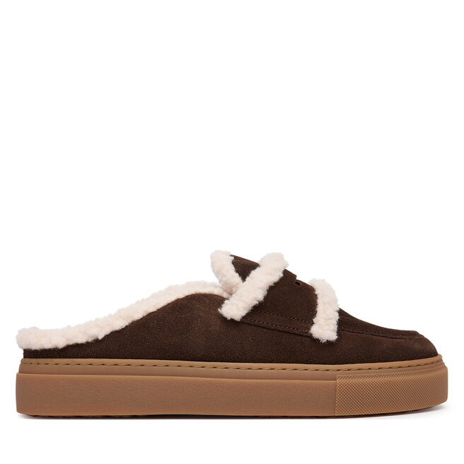 Klapki Inuikii Mule Wool 1004.017.0011 Brązowy -