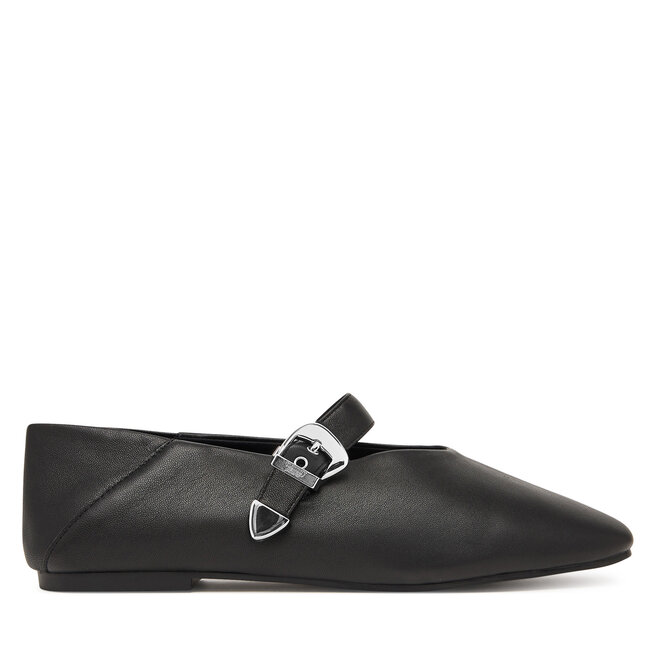 Baleriny Tommy Jeans Tjw Ballerina Nappa Leather EN0EN03043 Czarny -