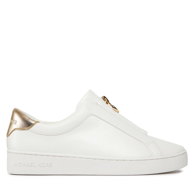 Sneakersy MICHAEL Michael Kors Keaton Zip Slip On 43R4KTFP2L Biały - kobiece