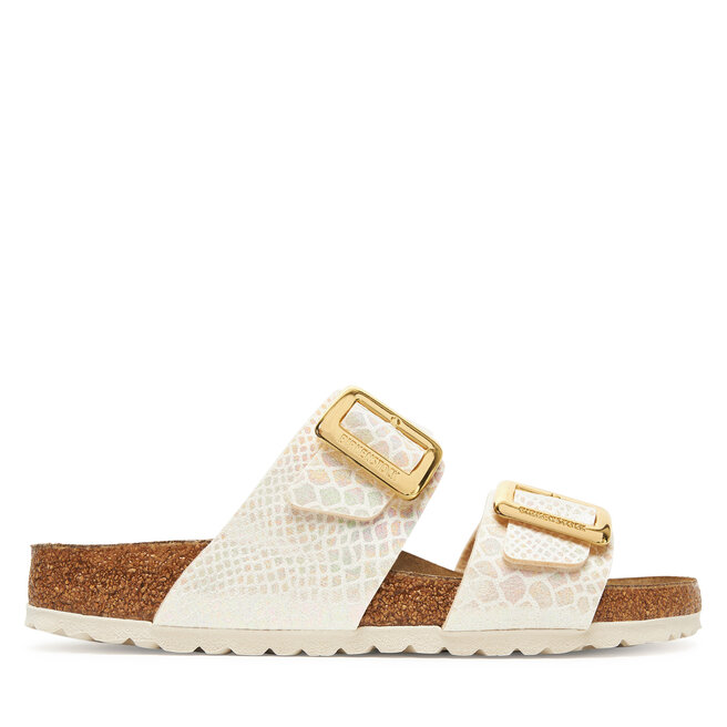 Klapki Birkenstock Sydney Cushion Buckle 1030258 Écru -