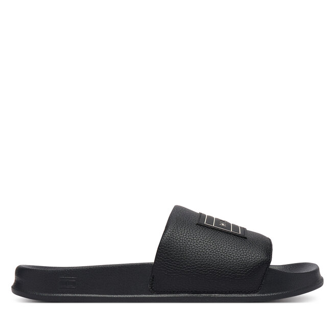 Klapki Tommy Hilfiger Patch Pool Slide FM0FM06008 Czarny -