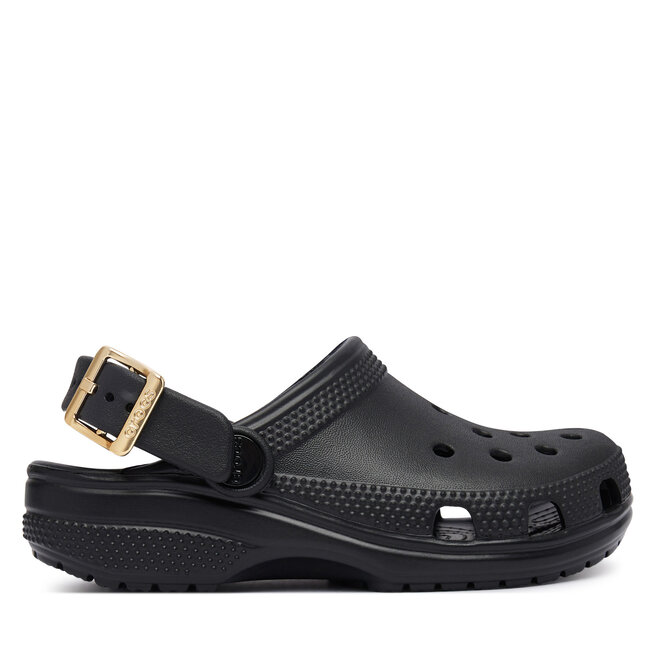Klapki Crocs Classic Metallic Buckle Clog K 214228 Czarny -