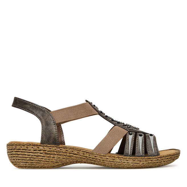 Sandały Rieker 65861-45 Szary - kobiece