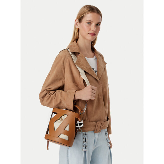 Torebka KARL LAGERFELD B3W30142 Kremowy -