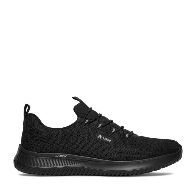 Sneakersy Rieker B9655-00 Czarny - męskie