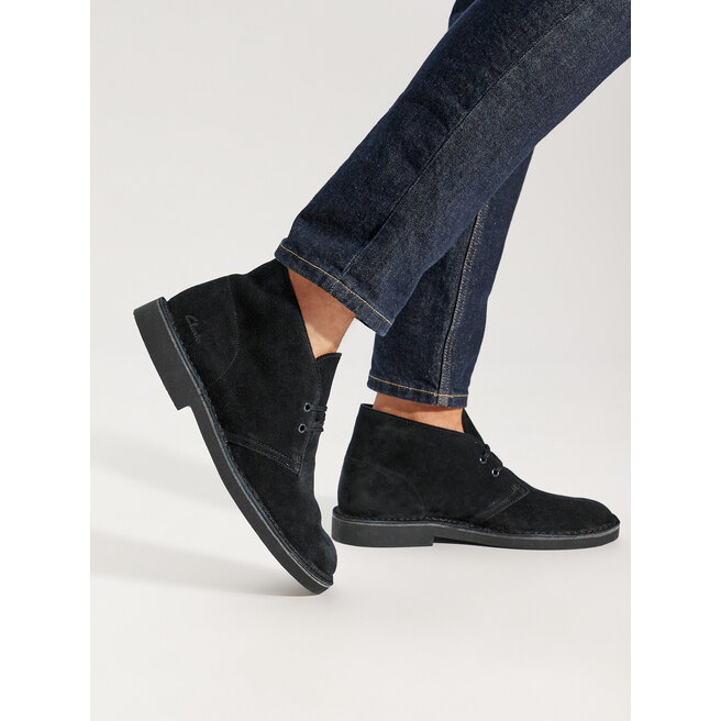 Trzewiki Clarks Desert Bt Evo Czarny - męskie