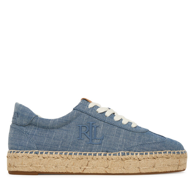 Espadryle LAUREN RALPH LAUREN 802P10497001 Niebieski - kobiece