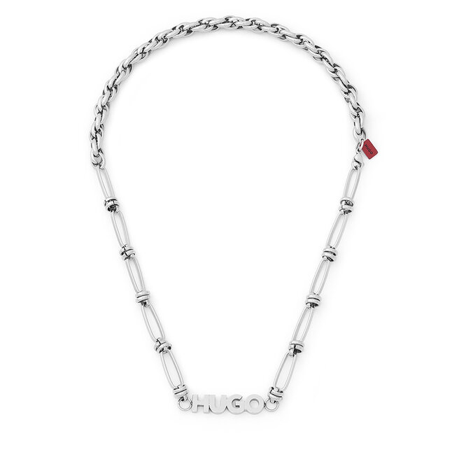 Naszyjnik HUGO 50566286 Srebrny -