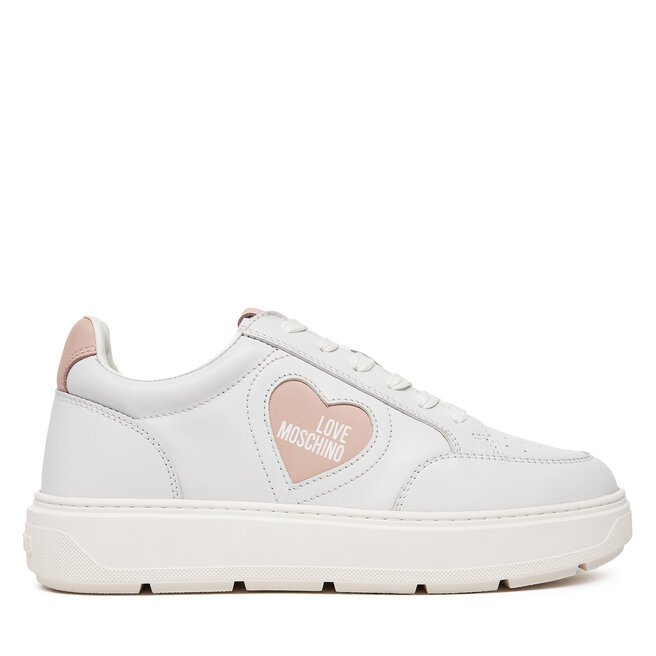 Sneakersy LOVE MOSCHINO JA15154G1MIA110B Biały - kobiece