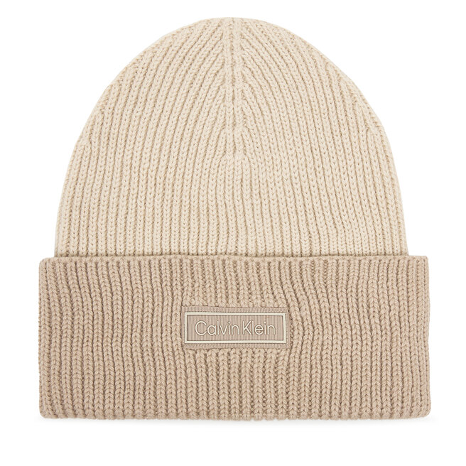 Czapka Calvin Klein LV04D8029G Écru -