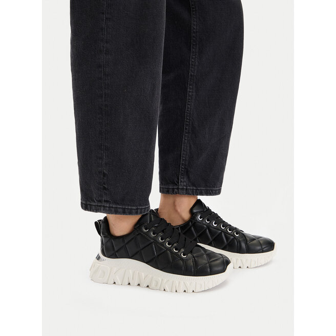 Sneakersy DKNY K4590226 Czarny - kobiece