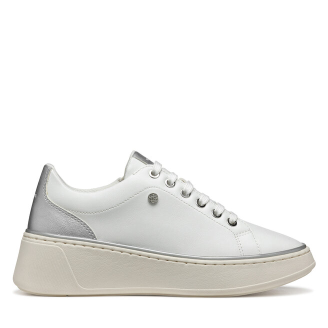 Sneakersy Geox D Sunnetty D55YHA 054AJ C0007 Biały - kobiece