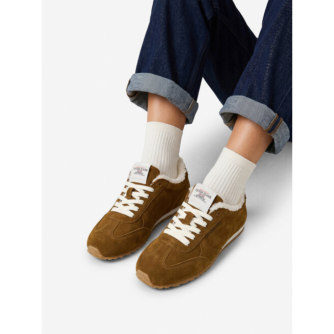Sneakersy Guess Jeans EO-GSJ0126 Brązowy - kobiece