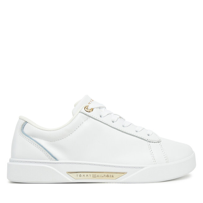 Sneakersy Tommy Hilfiger Chic Court Sneaker FW0FW08642 Biały - kobiece
