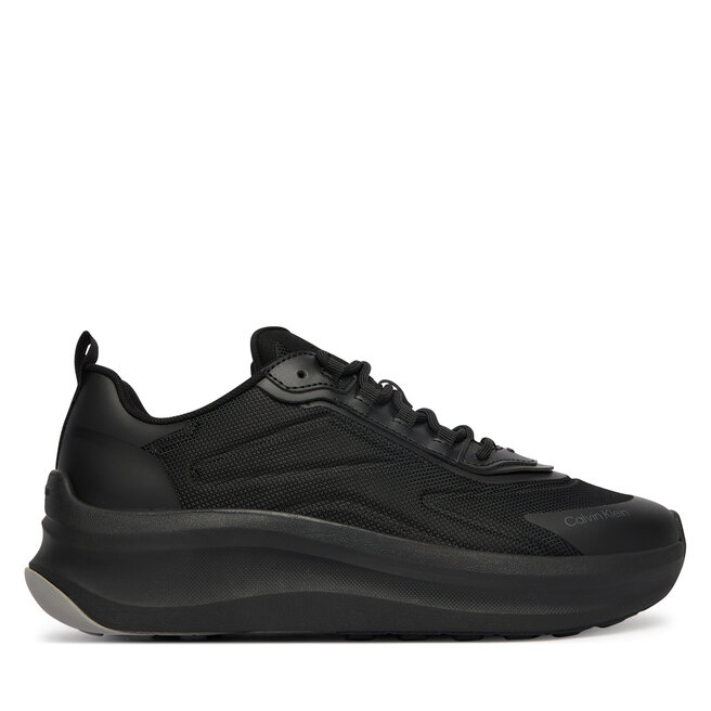 Sneakersy Calvin Klein Chunky Runner Laceup Hf Blst Ny HW0HW03111 Czarny - kobiece
