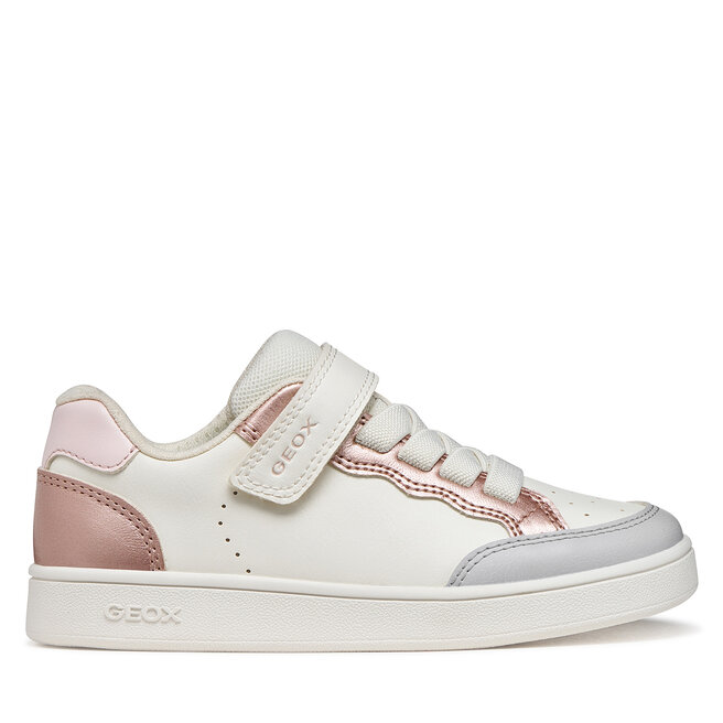 Sneakersy Geox J Eclyper Girl J65LRB 054AJ C0406 S Biały - dziewczęce