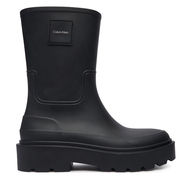 Kalosze Calvin Klein Rainboot Rubber HW0HW03179 Czarny - kobiece