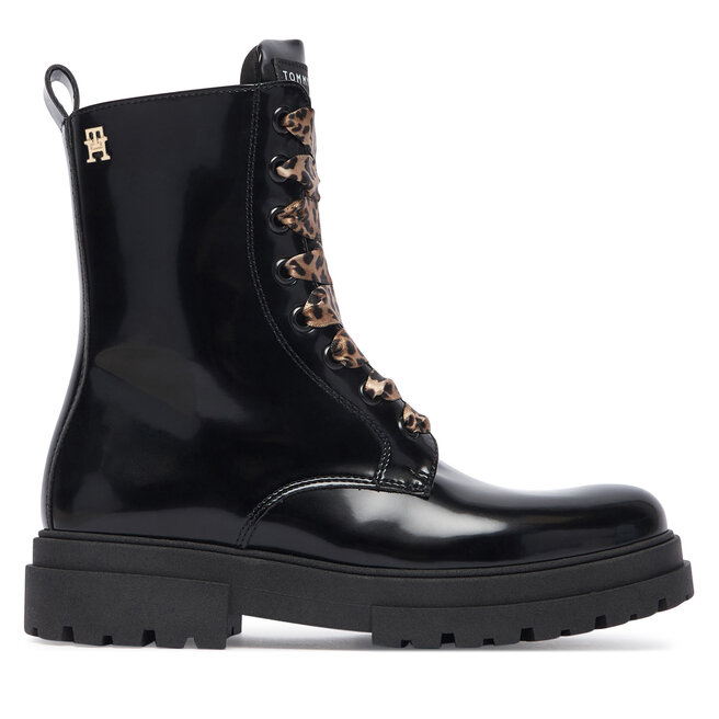Trzewiki Tommy Hilfiger T4A5-35174-1453999 S Czarny - dziewczęce