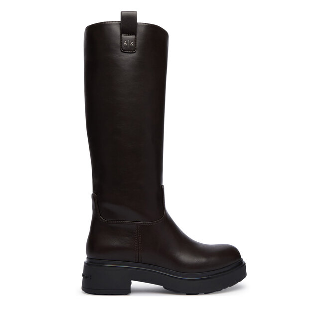 Kozaki Armani Exchange XW003089 AF17451 U6032 Brązowy - kobiece