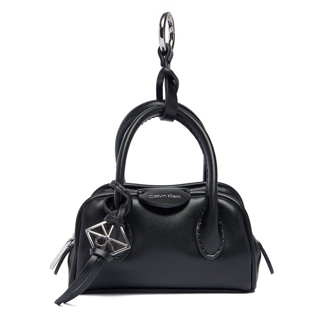 Etui na klucze Calvin Klein Emblem Trio Mini Bag Charm LV04F1315G Czarny -
