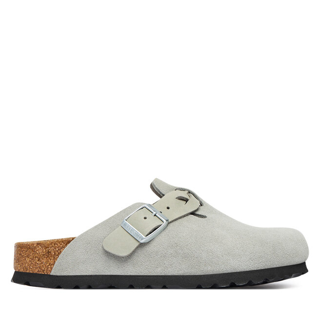 Klapki Birkenstock Boston Braided 1032933 Szary jasny -
