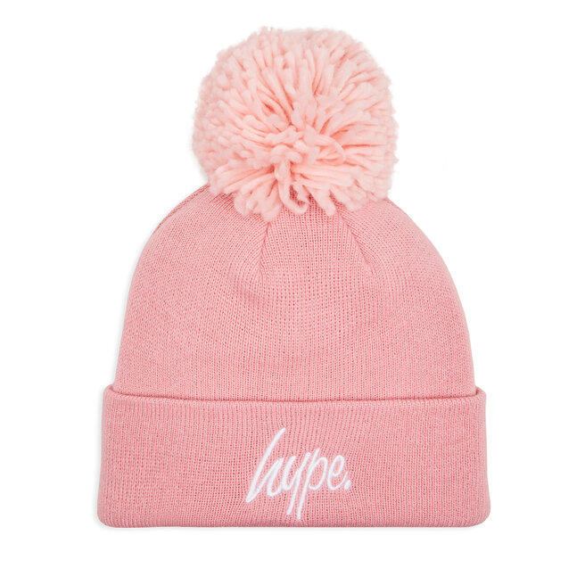 Czapka HYPE Bobble Script YVLR-714 Różowy -