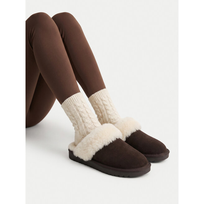 Kapcie Badura EO-MADISON-TS6333-01 Brązowy ciemny - kobiece
