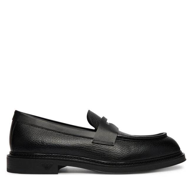 Loafersy Emporio Armani EM003921 AF20735 UC001 Czarny - męskie