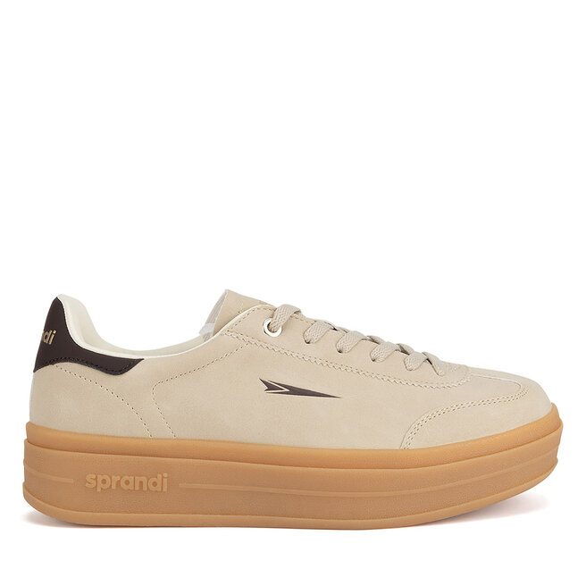 Sneakersy Sprandi V12-785 Beżowy - kobiece
