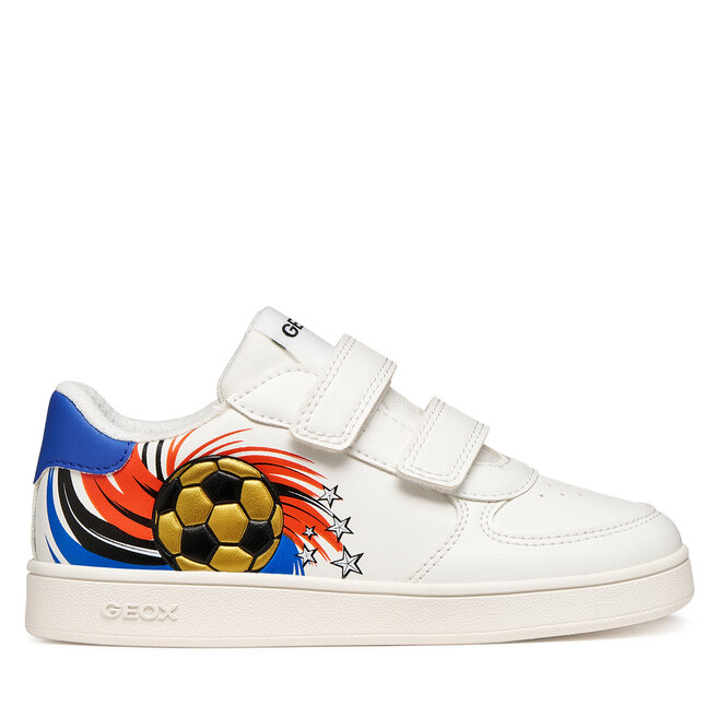 Sneakersy Geox J Eclyper Boy J65LSD 0FU54 C0293 D Biały - chłopięce