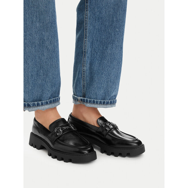 Loafersy DeeZee CEO-R25AW00705 Czarny - kobiece