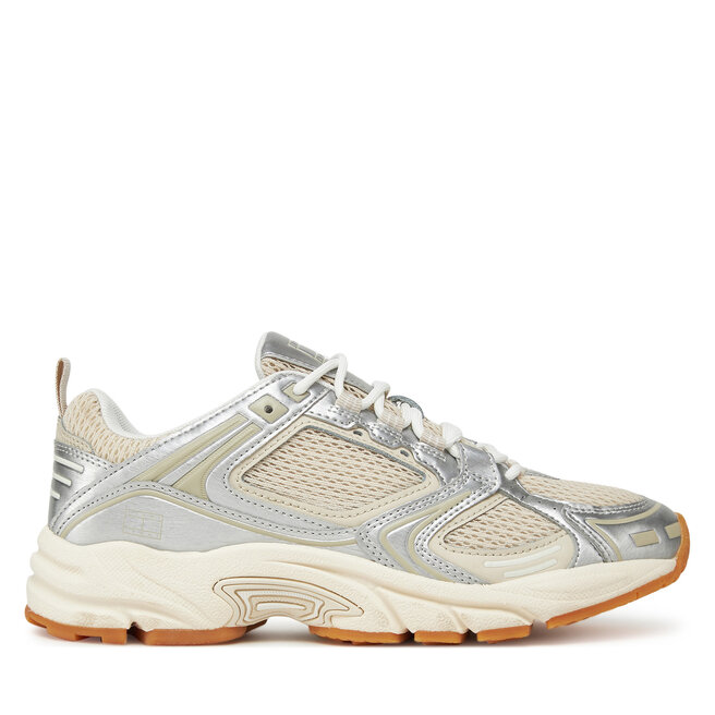 Sneakersy Tommy Jeans Archive'97 Metallic EN0EN02796 Niebieski - kobiece