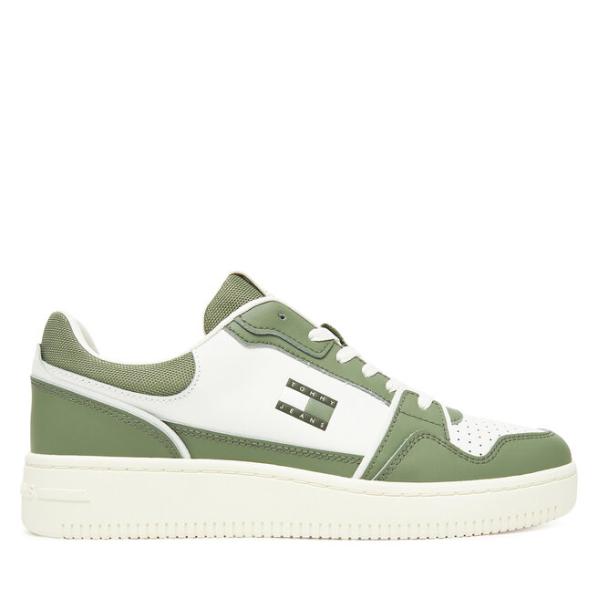 Sneakersy Tommy Jeans Tjm Retro Basket EM0EM01610 Biały - męskie