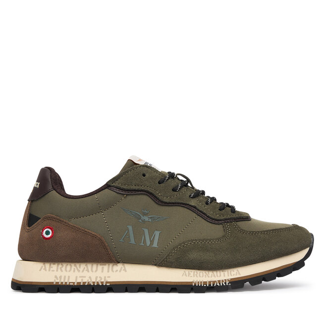 Sneakersy Aeronautica Militare 262SC0320UPL00313 Zielony ciemny - męskie