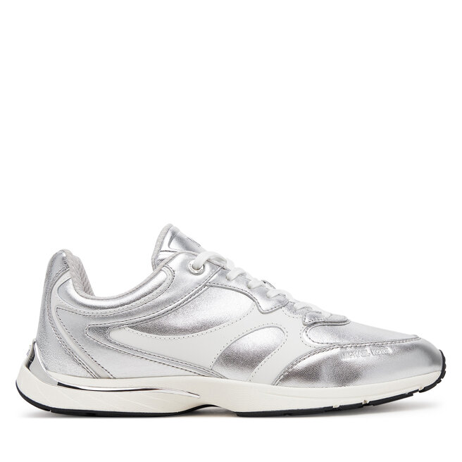 Sneakersy MICHAEL Michael Kors Riley 43S5RLFS1M Srebrny - kobiece