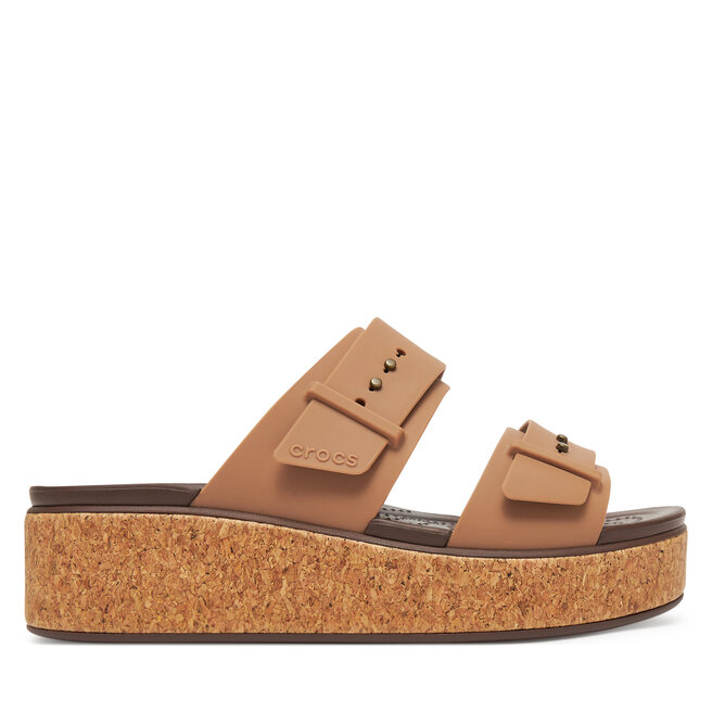 Klapki Crocs Brooklyn Cork Buckle 211252 Beżowy -