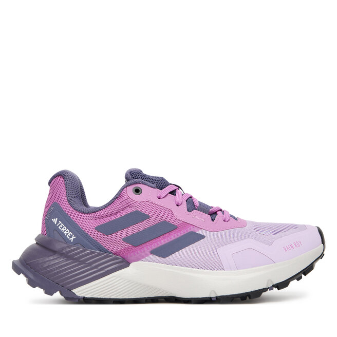 Buty do biegania adidas Terrex Soulstride RAIN.RDY Trail JR7070 Fioletowy - kobiece